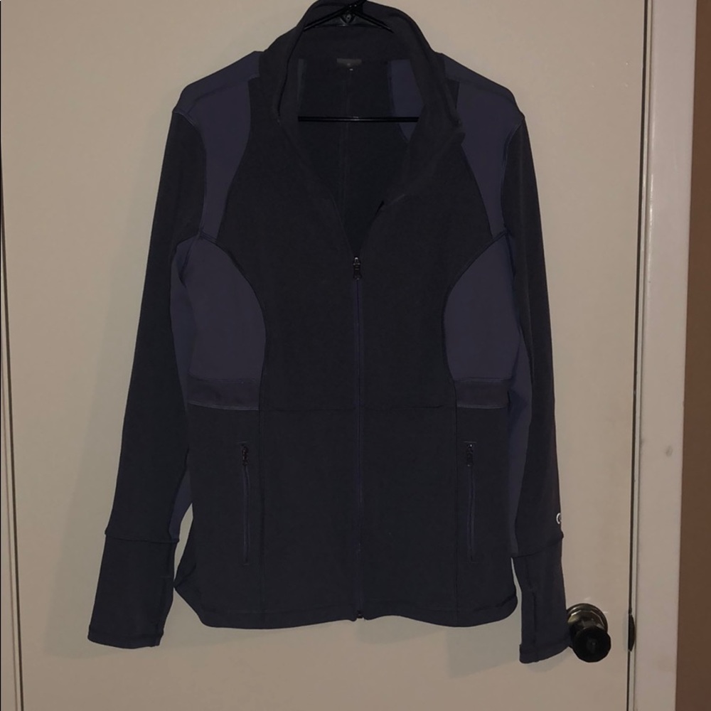 Purple Calla Mesh Panel Workout Jacket